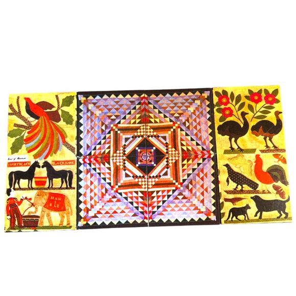 Vtg 2000 "GLORIOUS AMERICAN QUILTS" Magic Cube Toy; Museum of American Folk Art - Picture 14 of 15